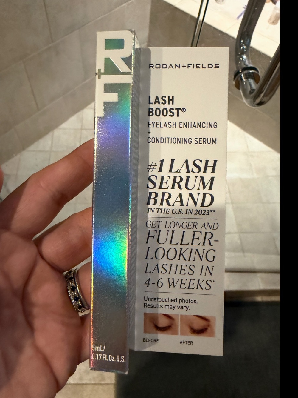 Rodan + Fields Lash Boost Eyelash Serum — Holographic/Silver